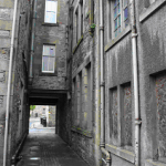 Pend and warehouse to the right